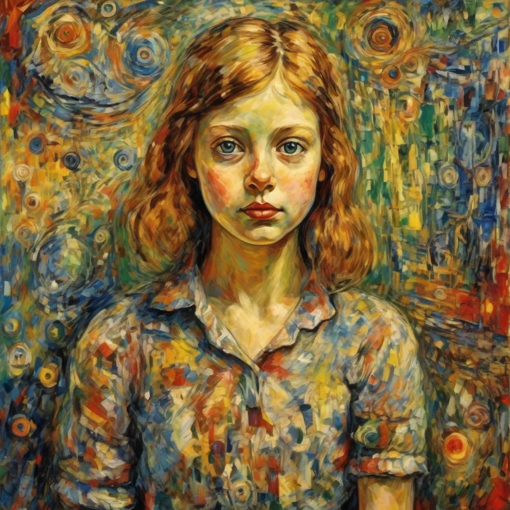 A girl – David Burliuk